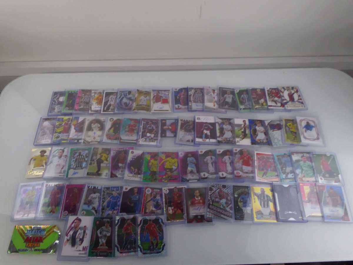 Lot Qty of Sleeved/Top Loaded Football Trading...