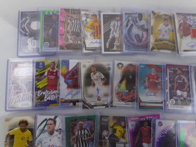 Lot Qty of Sleeved/Top Loaded Football Trading...