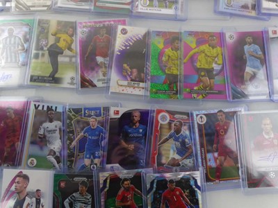 Lot Qty of Sleeved/Top Loaded Football Trading...