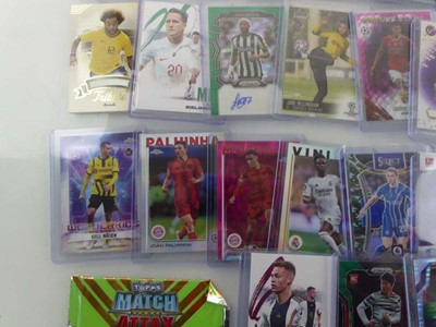 Lot Qty of Sleeved/Top Loaded Football Trading...