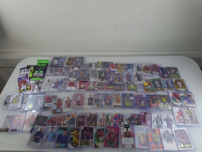 Lot Qty of Sleeved/Top Loaded Football Trading...