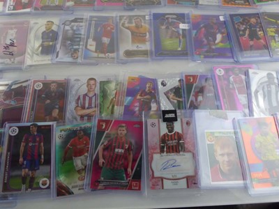 Lot Qty of Sleeved/Top Loaded Football Trading...