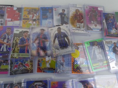 Lot Qty of Sleeved/Top Loaded Football Trading...