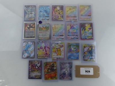 Lot Qty of Sleeved/Top Loaded Pokémon Trading Cards