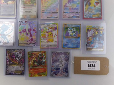 Lot Qty of Sleeved/Top Loaded Pokémon Trading Cards