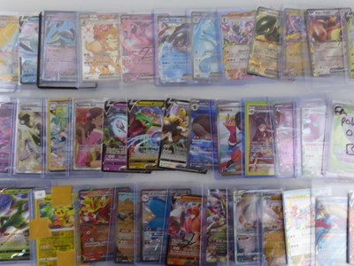 Lot Qty of Sleeved/Top Loaded Pokémon Trading Cards