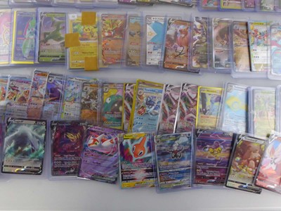 Lot Qty of Sleeved/Top Loaded Pokémon Trading Cards