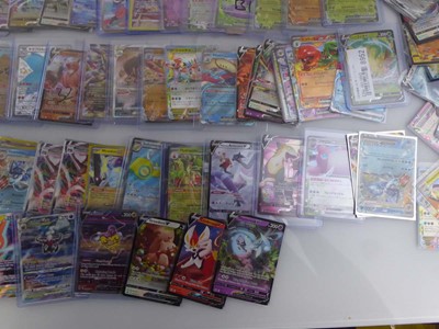 Lot Qty of Sleeved/Top Loaded Pokémon Trading Cards
