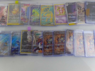 Lot Qty of Sleeved/Top Loaded Pokémon Trading Cards