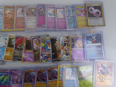 Lot Qty of Sleeved/Top Loaded Pokémon Trading Cards