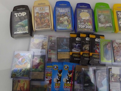 Lot Qty of assorted trading card products to...