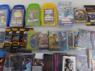 Lot Qty of assorted trading card products to...