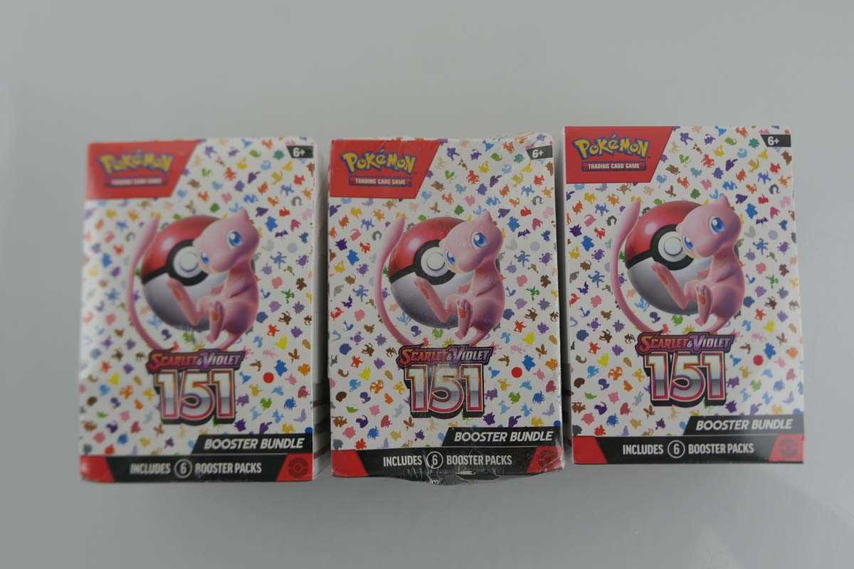 Lot x3 Pokémon Scarlet & Violet 151 Booster Bundle...