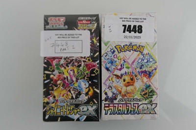 Lot 2 Assorted Sealed Japanese Pokémon EX Boxes to...