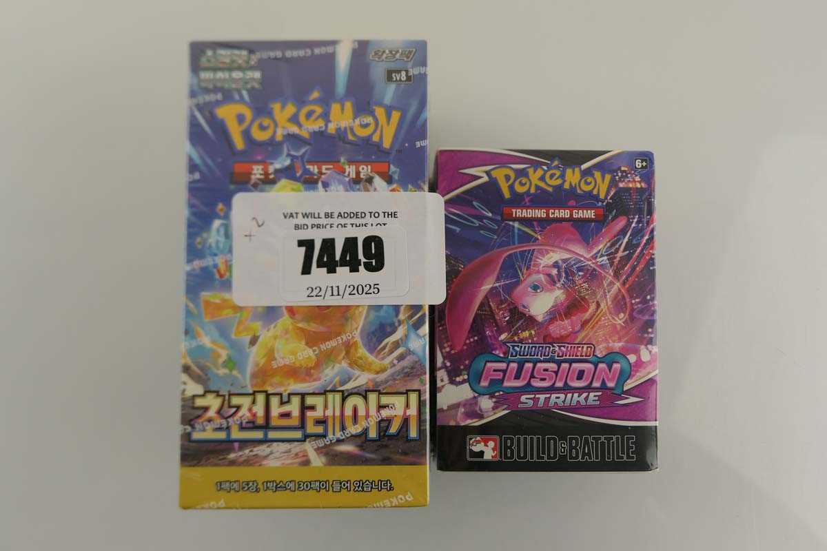 Lot 2 Assorted Pokémon Boxes to include Korean...