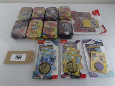 Lot x8 Pokémon Mini Tins to include Scarlet &...