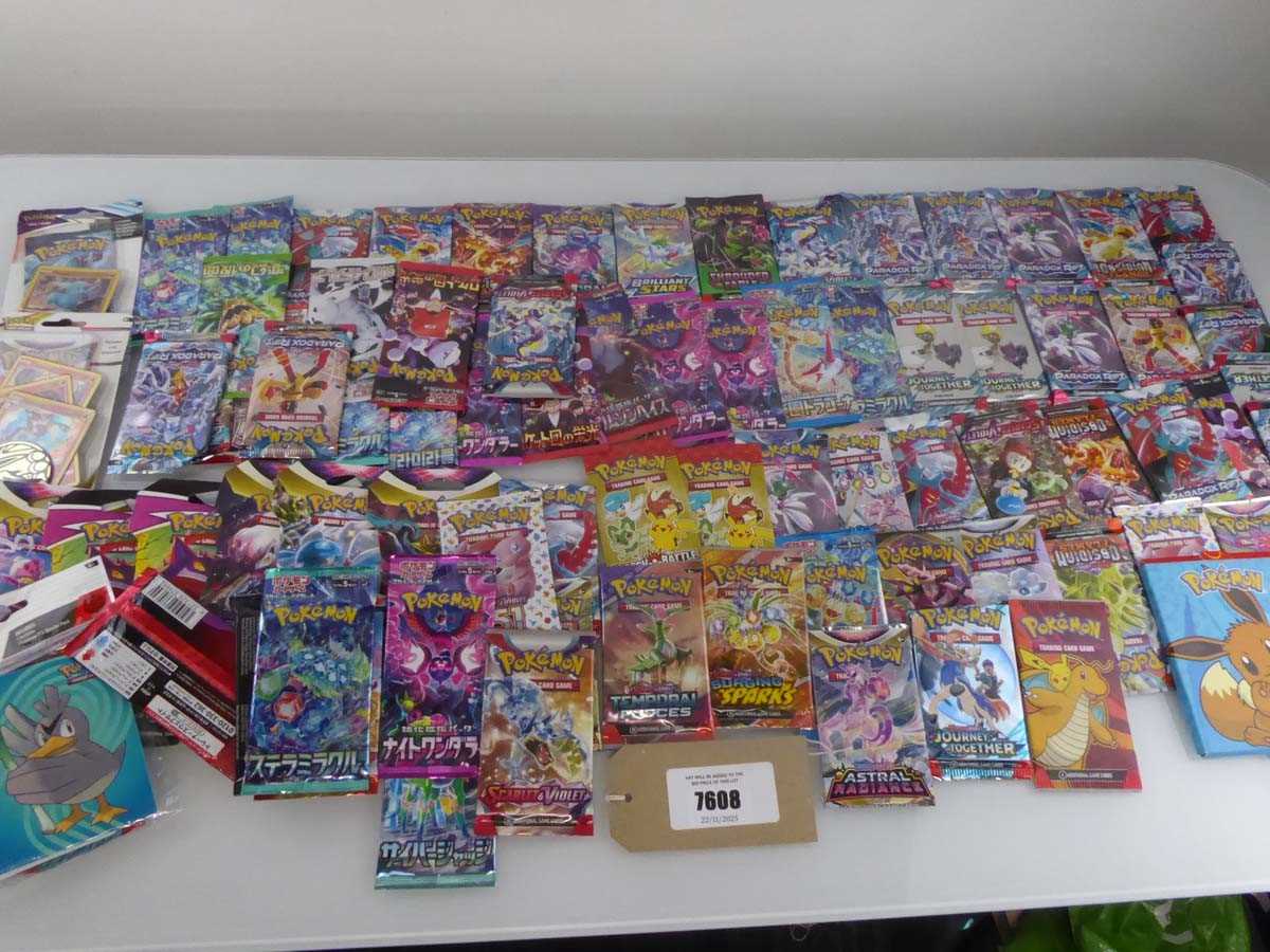 Lot Approximately x80 Pokémon Booster Packs from...