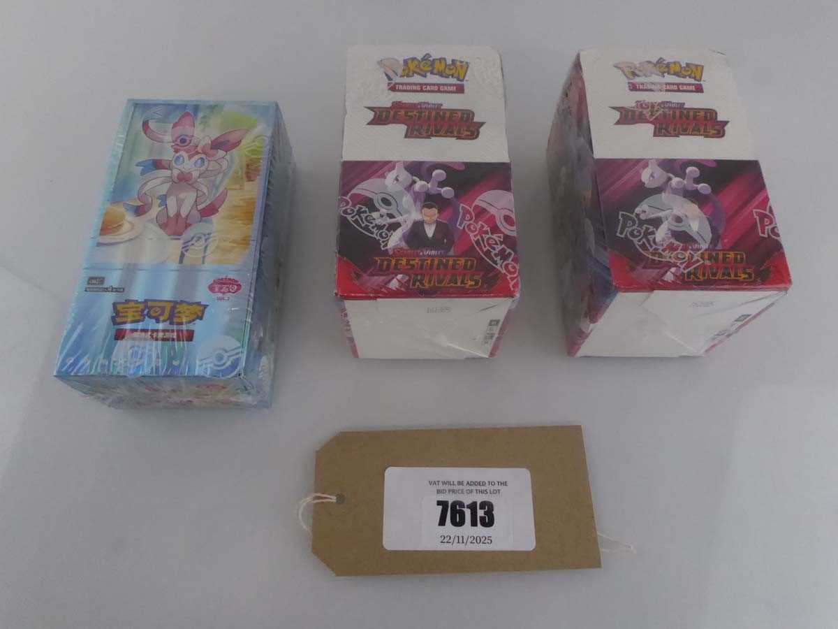 Lot x2 Pokémon Scarlet & Violet expansion boxes &...