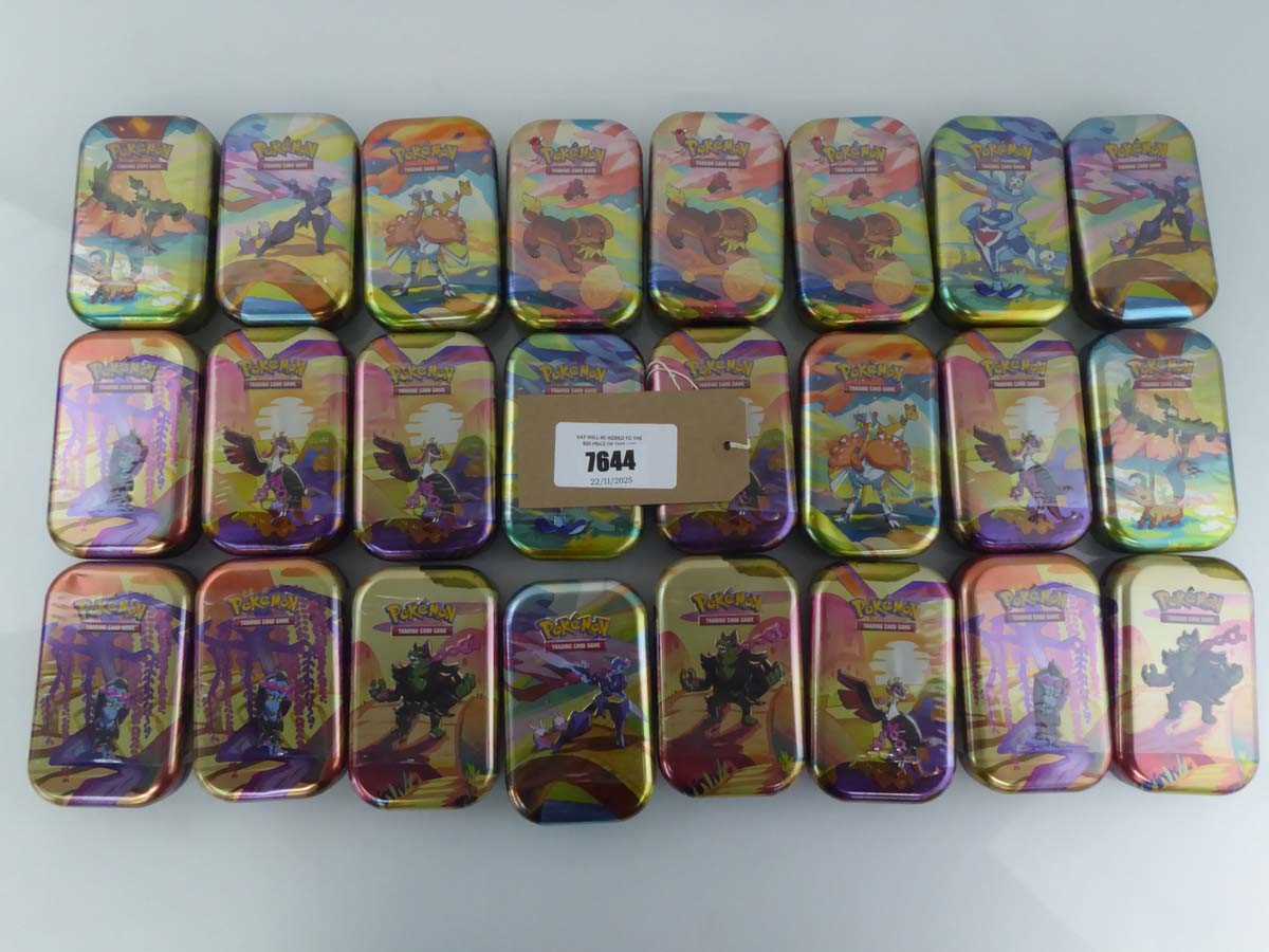Lot x24 Assorted Pokémon Mini Tins to include...