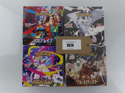Lot x4 Assorted Japanese Pokémon Booster Boxes to...