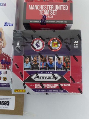 Lot x3 Assorted Football Trading Card Boxes to...