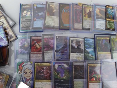 Lot Qty of Assorted Sleeved & Top Loaded Trading...