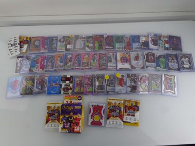 Lot Qty of Sleeved & Top Loaded Football Trading...