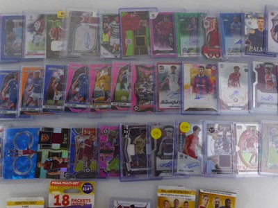 Lot Qty of Sleeved & Top Loaded Football Trading...
