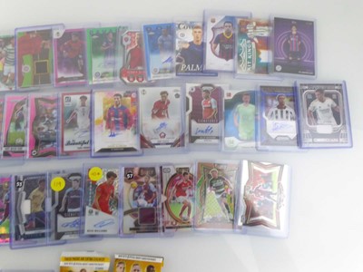 Lot Qty of Sleeved & Top Loaded Football Trading...