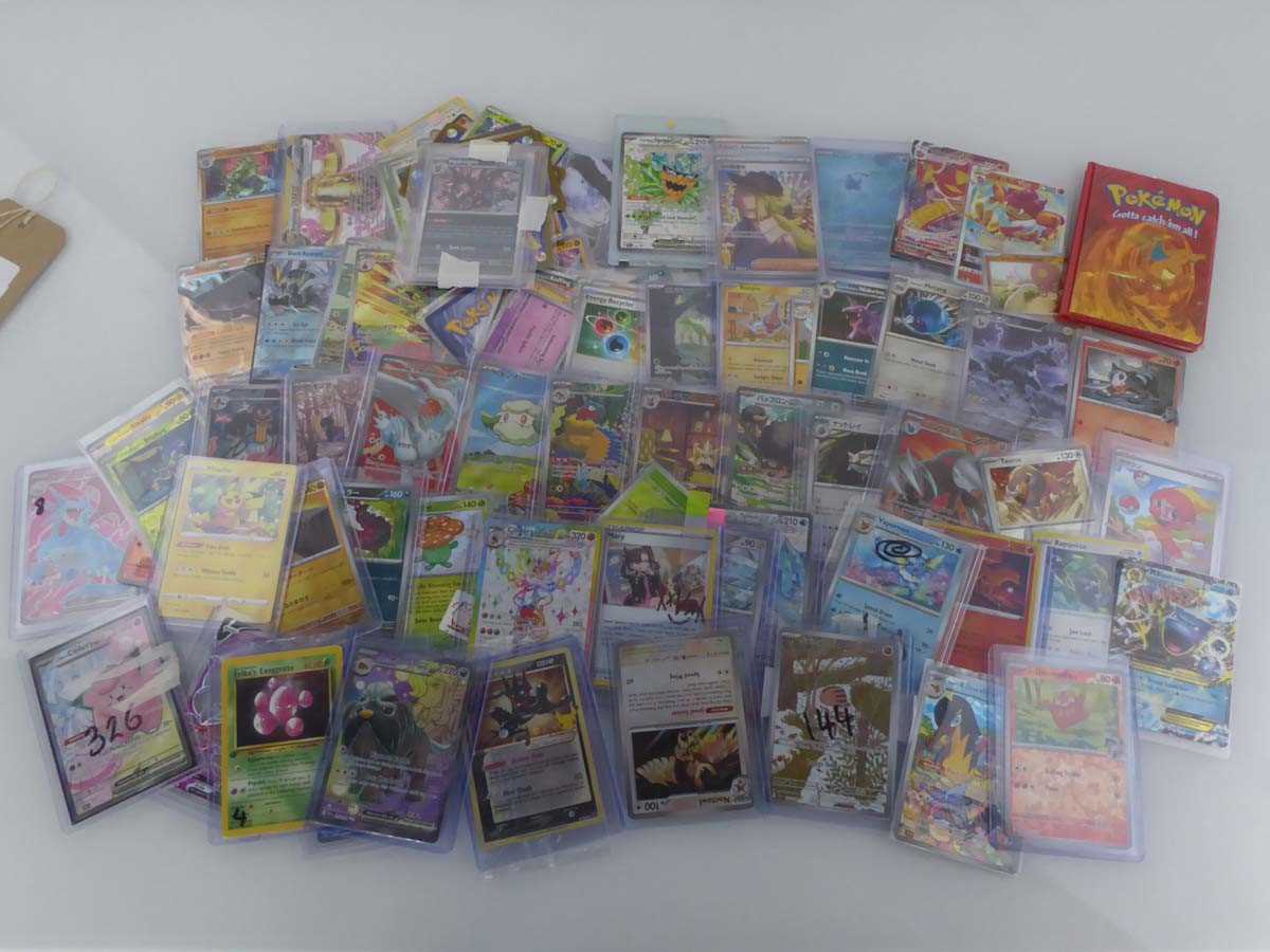 Lot Assortment of Sleeved & Top Loaded Pokémon...