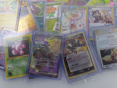 Lot Assortment of Sleeved & Top Loaded Pokémon...