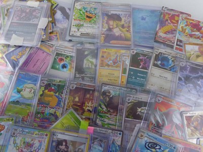 Lot Assortment of Sleeved & Top Loaded Pokémon...