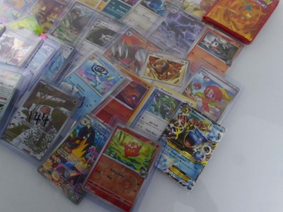 Lot Assortment of Sleeved & Top Loaded Pokémon...