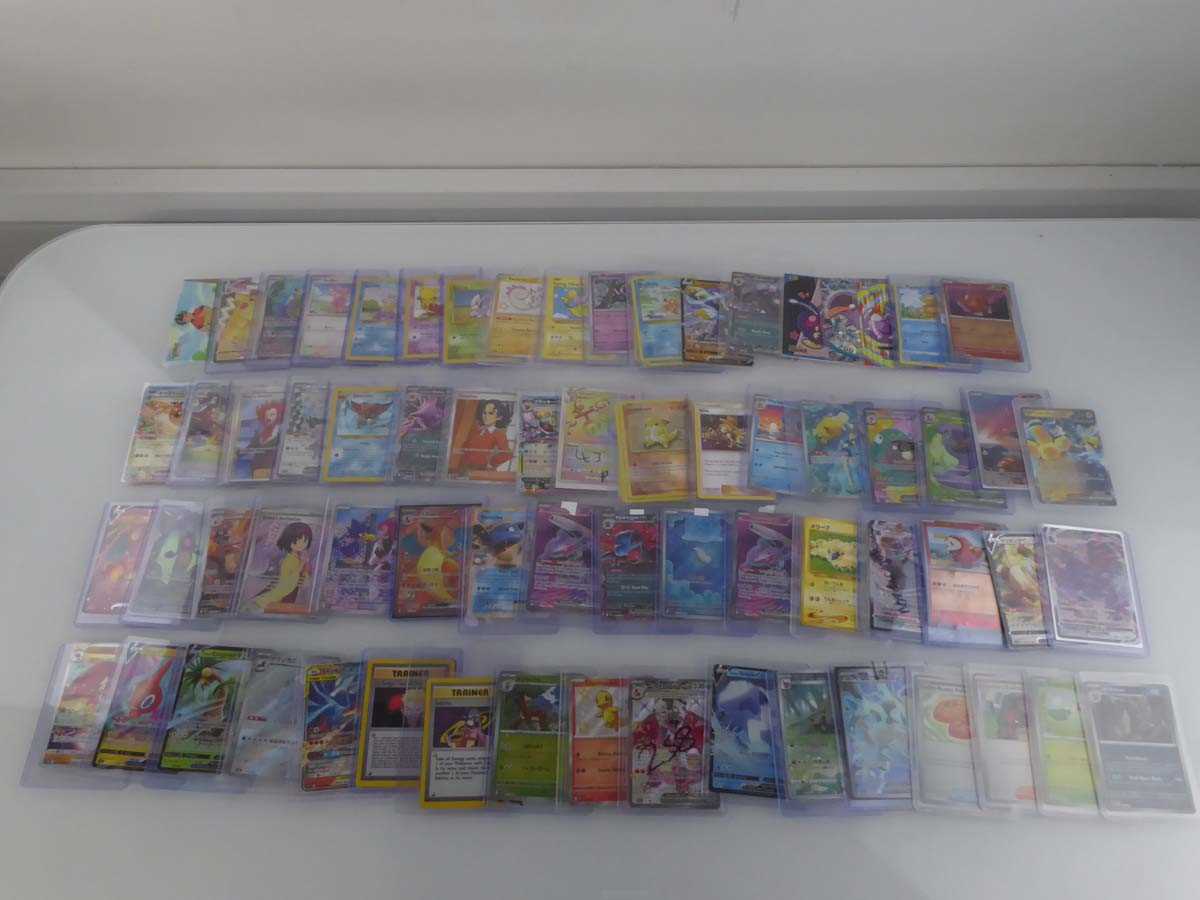 Lot Qty of sleeved/top loaded Pokémon cards from...