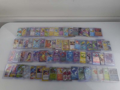 Lot Qty of sleeved/top loaded Pokémon cards from...