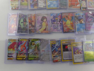 Lot Qty of sleeved/top loaded Pokémon cards from...