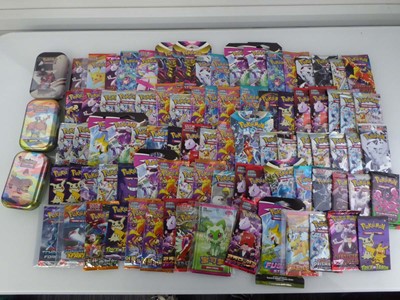 Lot Approximately 90 Assorted Pokémon Booster...