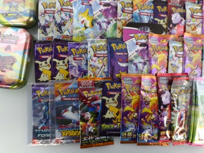 Lot Approximately 90 Assorted Pokémon Booster...