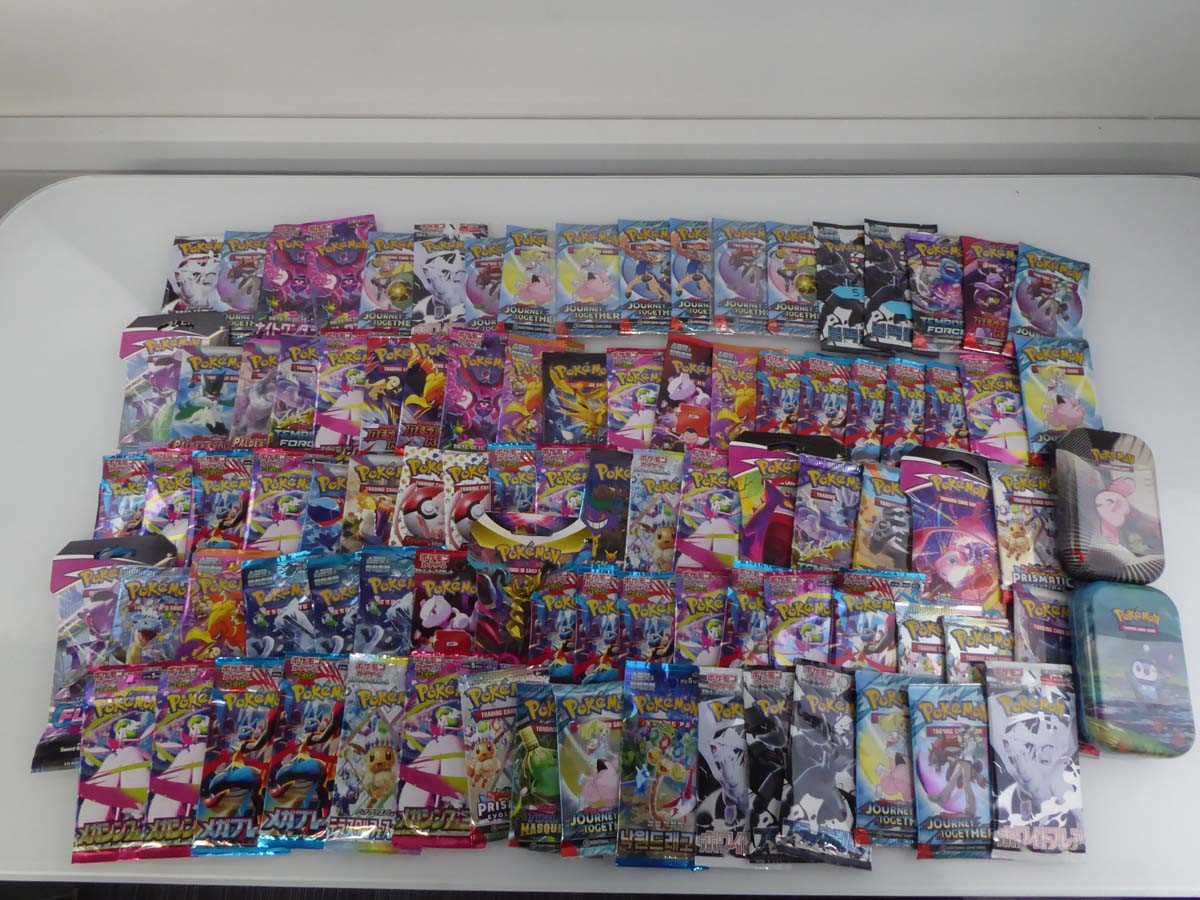 Lot Approximately 90 Assorted Pokémon Booster...