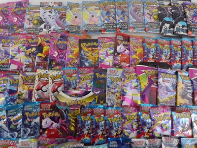 Lot Approximately 90 Assorted Pokémon Booster...