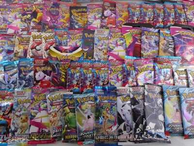 Lot Approximately 90 Assorted Pokémon Booster...