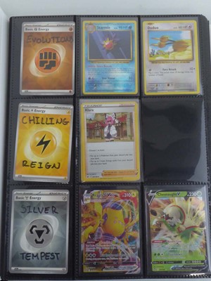Lot x3 Pokémon Binders containing an assortment of...