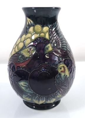 Lot 215 - Sally Tuffin for Moorcroft, a 'Finches' teal...