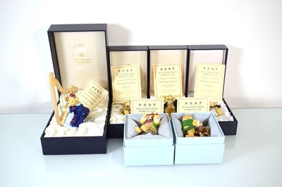 Lot 224 - A group of six boxed Halcyon Days 'The Teddy...