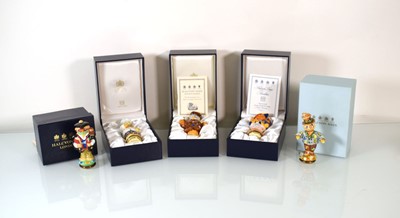 Lot 227 - A group of five boxed Halcyon Days 'Scarecrows'...