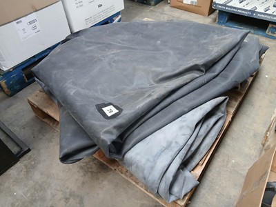 Lot 79 - Pallet containing sheet of waterproof liner