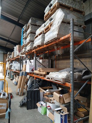 Lot 185 - The racking in situ inside the main building...