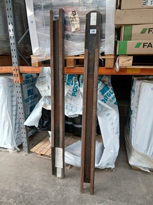 Lot 186 - Pair of Invicta forks & attachments forklift...