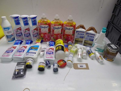 Lot 3651 - Household cleaning products, fabric...