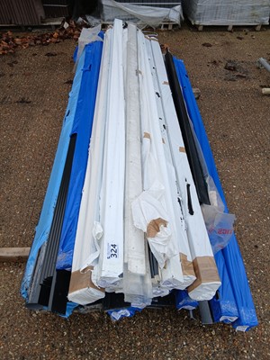 Lot 324 - Range of black plastic roofing profile